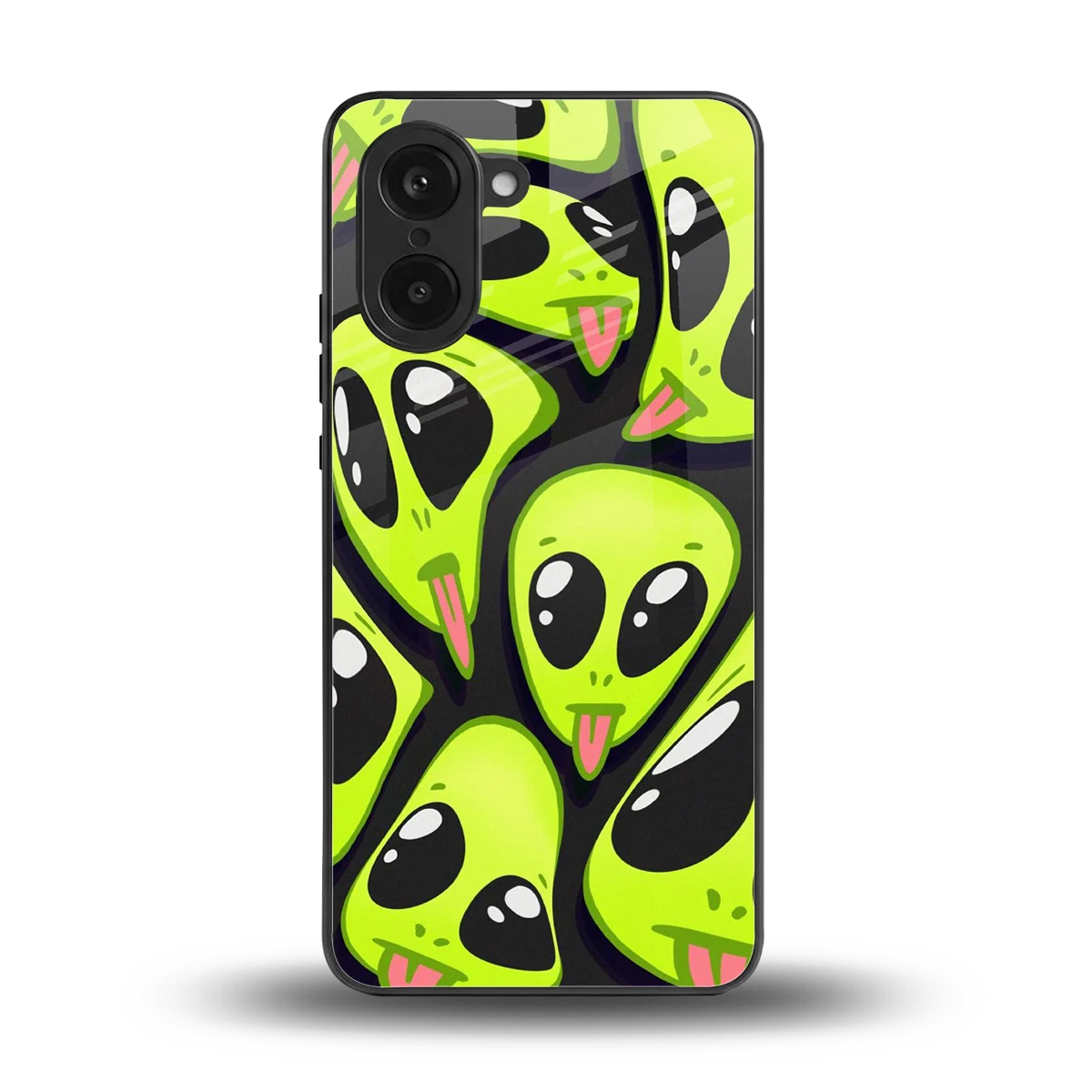 Trippy Aliens back phone cover | glass case for oneplus nord ce5 5g