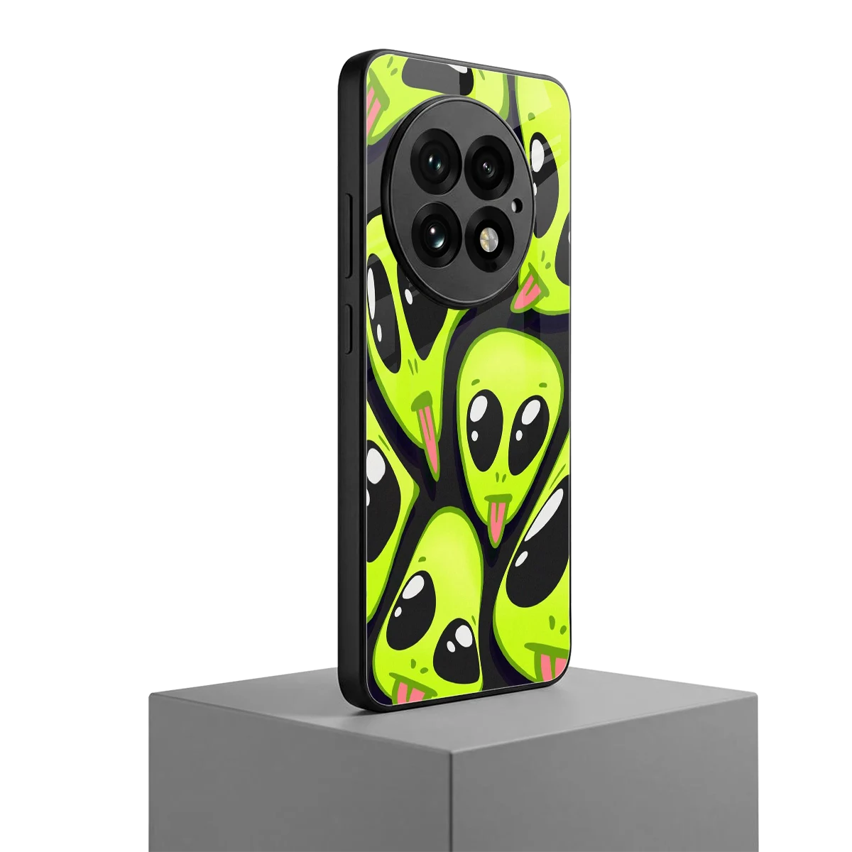 Trippy Aliens oneplus 13 mobile cover | shockproof glass phone case