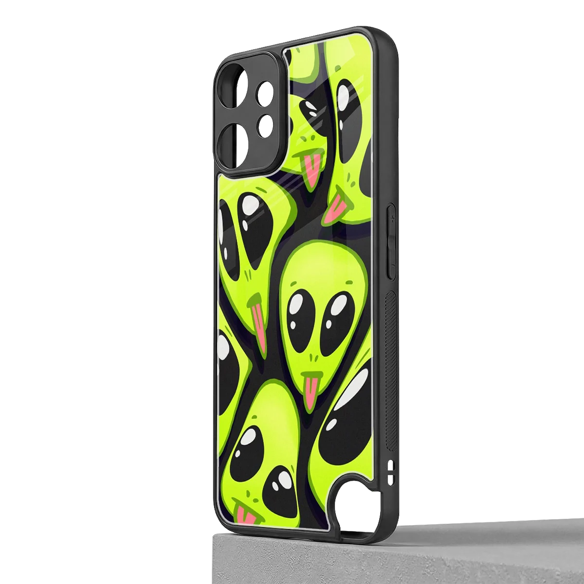 Trippy Aliens cmf nothing phone 2 pro mobile cover | shockproof glass phone case