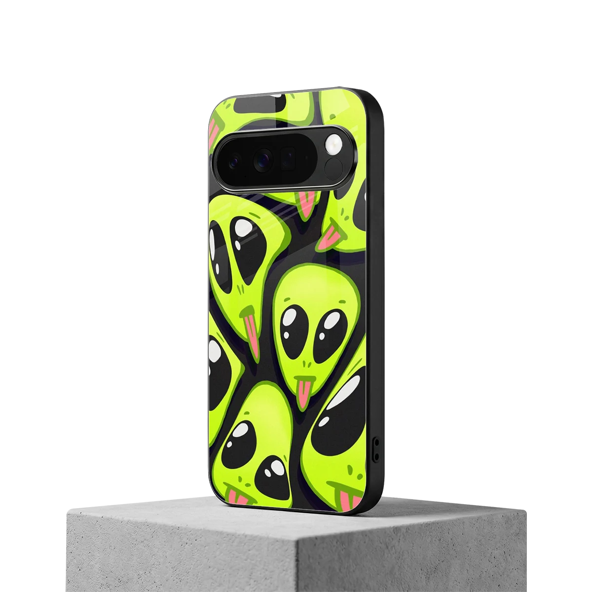 Trippy Aliens google pixel 10 pro xl mobile cover | shockproof glass phone case