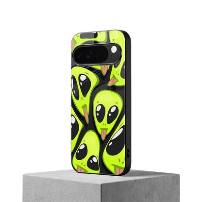 Trippy Aliens google pixel 10 pro xl mobile cover | shockproof glass phone case