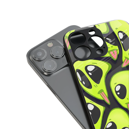 Trippy Aliens Phone Case for Iphone 16 | Glass Case