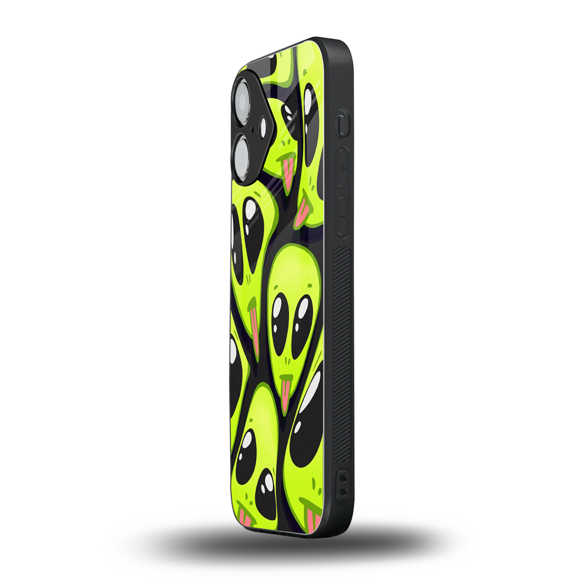 Trippy Aliens Phone Case for Iphone 16 | Glass Case
