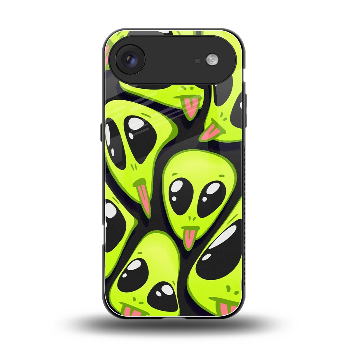 Trippy Aliens back phone cover | glass case for iphone air