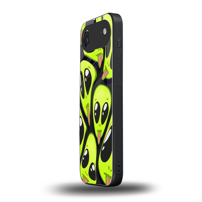 Trippy Aliens iphone air mobile cover | shockproof glass phone case