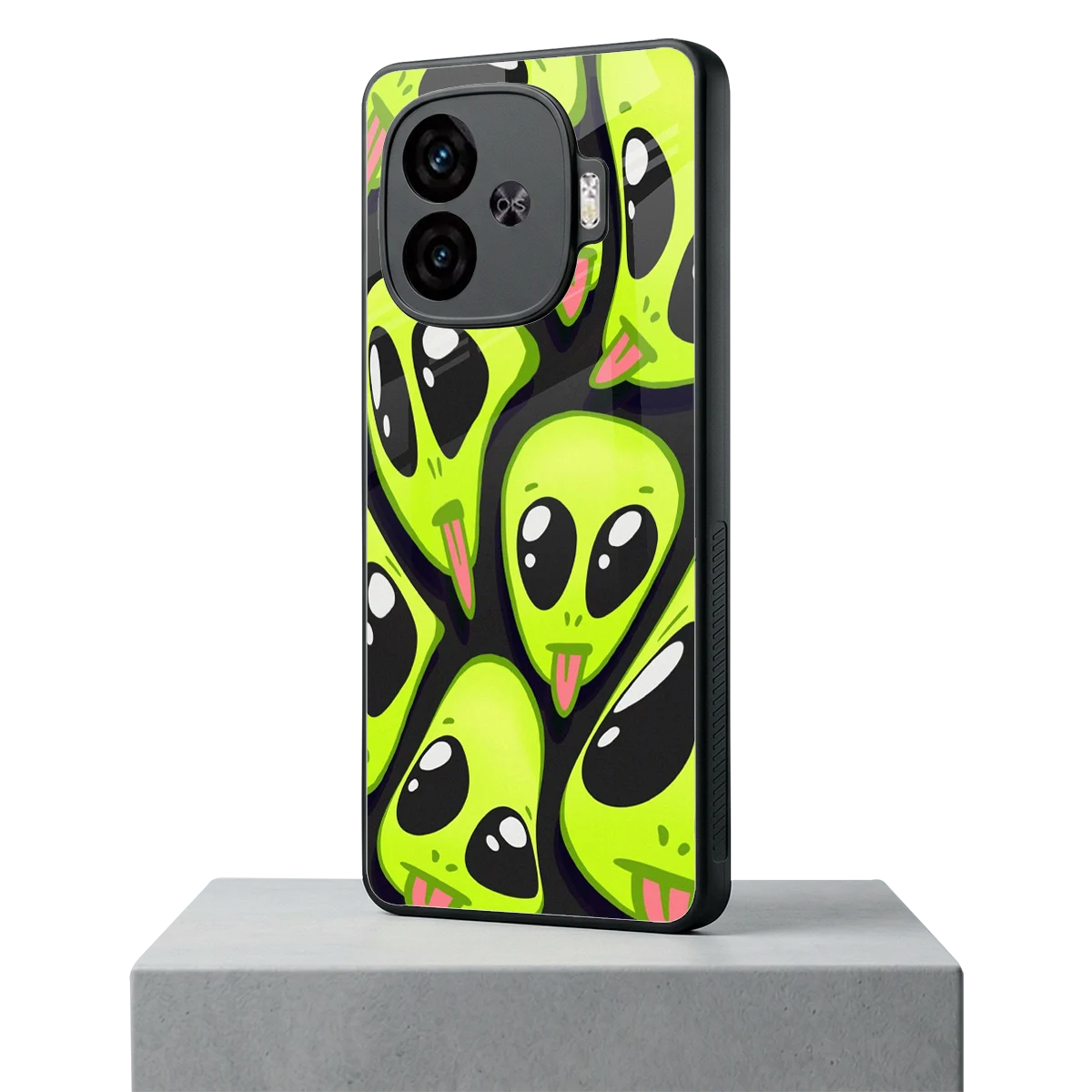 Trippy Aliens iqoo neo 10r 5g mobile cover | shockproof glass phone case