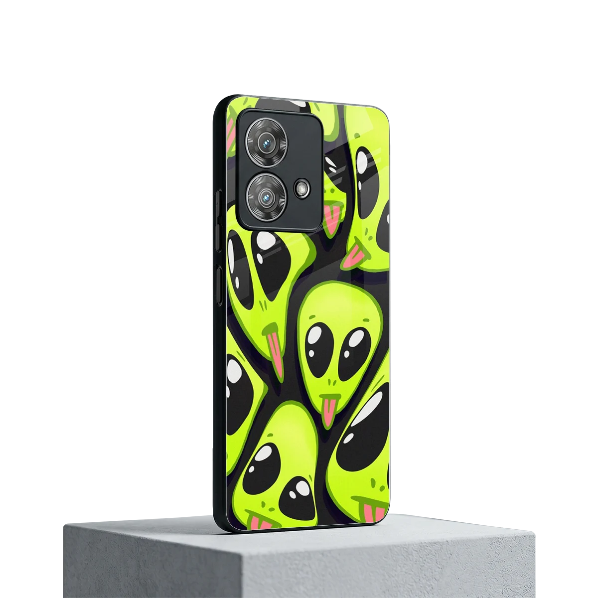 Trippy Aliens motorola edge 40 neo 5g mobile cover | shockproof glass phone case