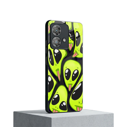 Trippy Aliens motorola edge 40 neo 5g mobile cover | shockproof glass phone case