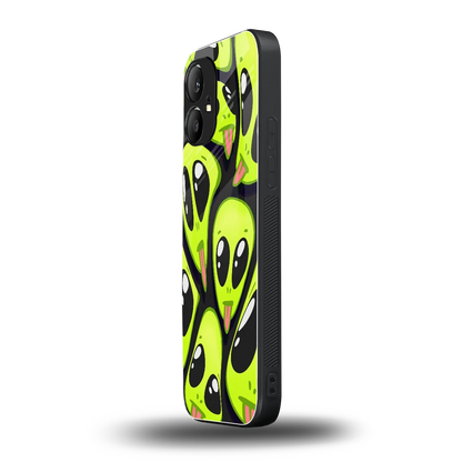 Trippy Aliens nothing phone 1 mobile cover | shockproof glass phone case