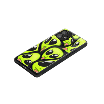 Trippy Aliens stylish phone case for nothing phone 1 | glossy glass and slim fit