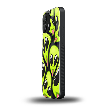 Trippy Aliens nothing phone 2 mobile cover | shockproof glass phone case
