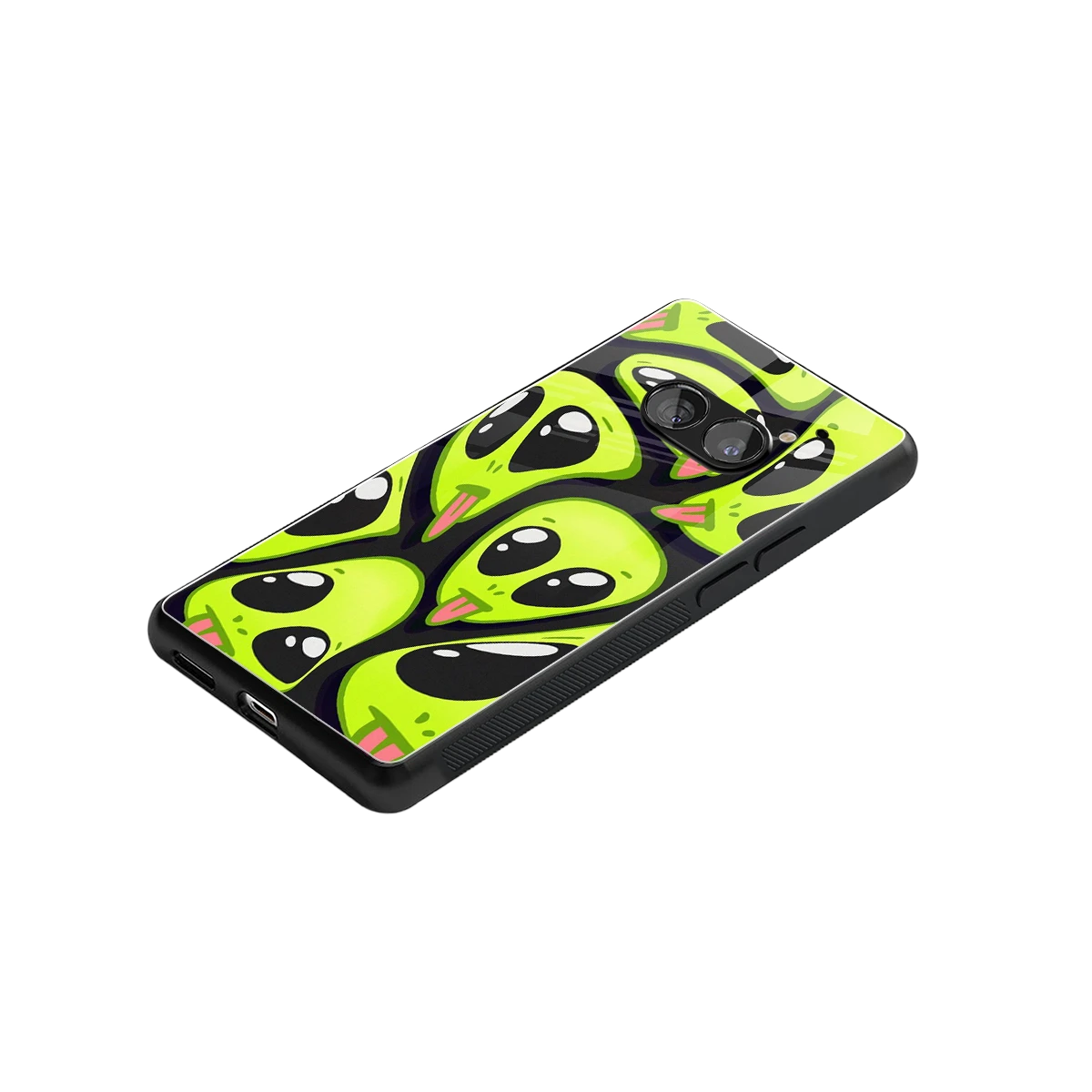 Trippy Aliens stylish phone case for nothing phone 2a plus | glossy glass and slim fit