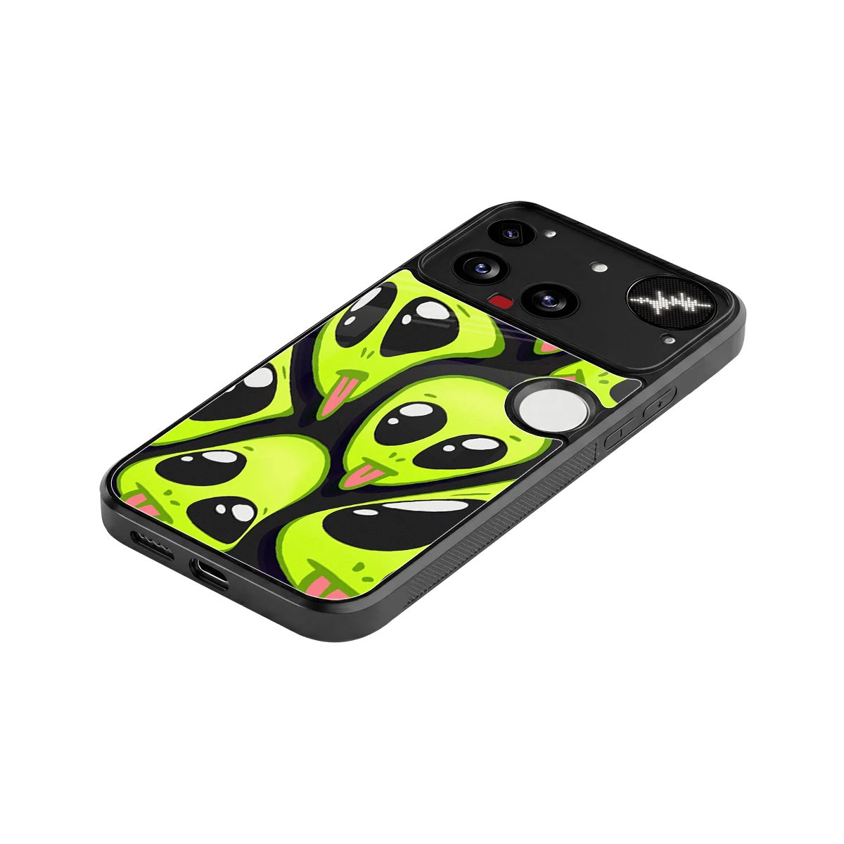 Trippy Aliens stylish phone case for nothing phone 3 | glossy glass and slim fit