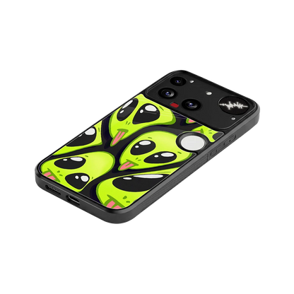 Trippy Aliens stylish phone case for nothing phone 3 | glossy glass and slim fit