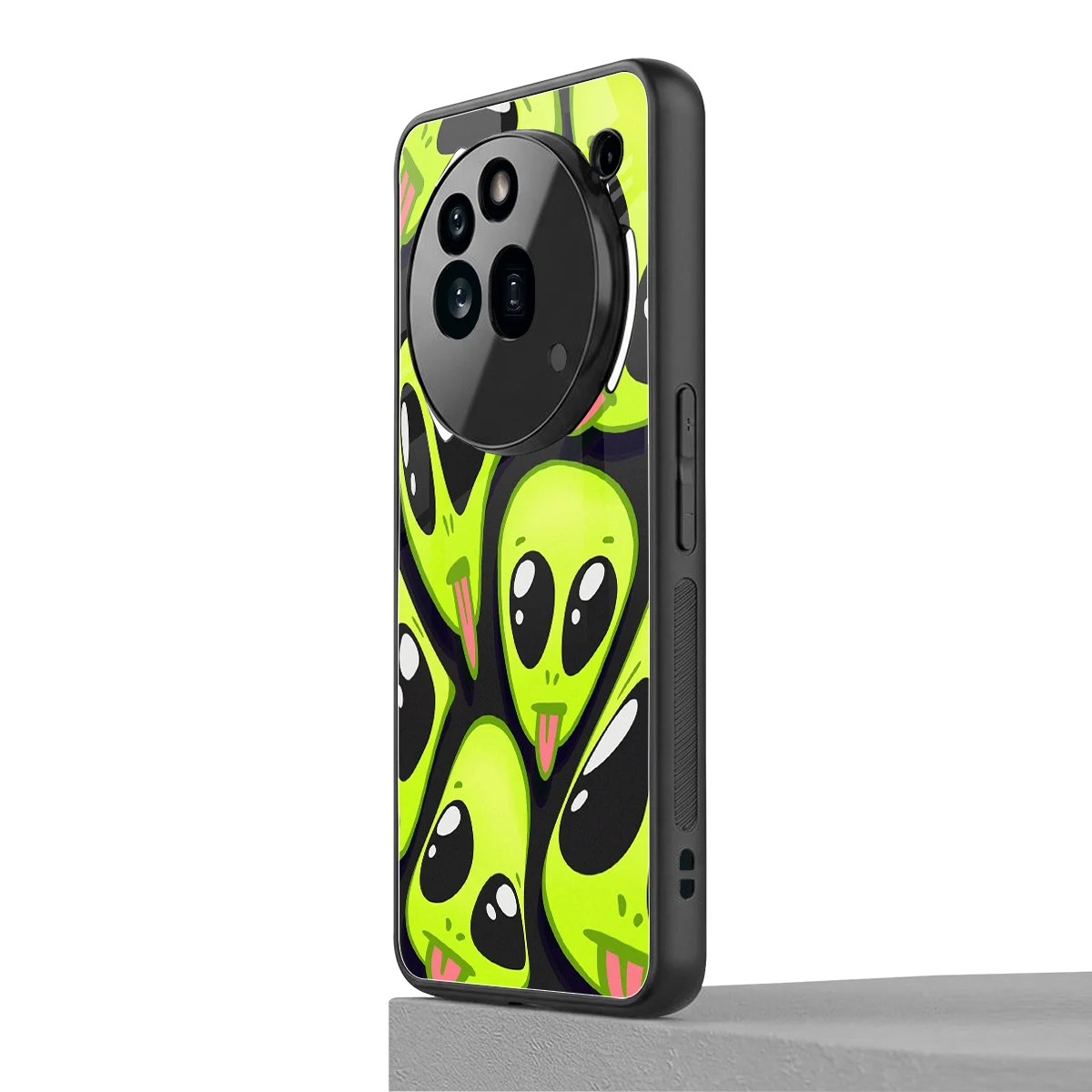 Trippy Aliens nothing phone 3a pro mobile cover | shockproof glass phone case