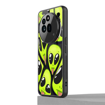 Trippy Aliens nothing phone 3a pro mobile cover | shockproof glass phone case