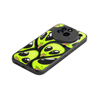 Trippy Aliens stylish phone case for nothing phone 3a pro | glossy glass and slim fit