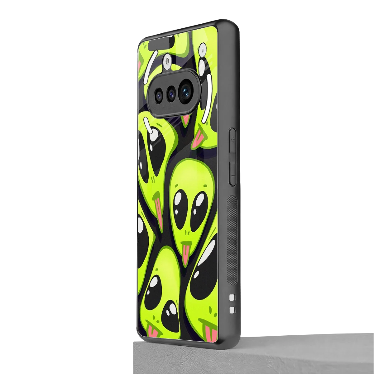 Trippy Aliens nothing phone 3a mobile cover | shockproof glass phone case