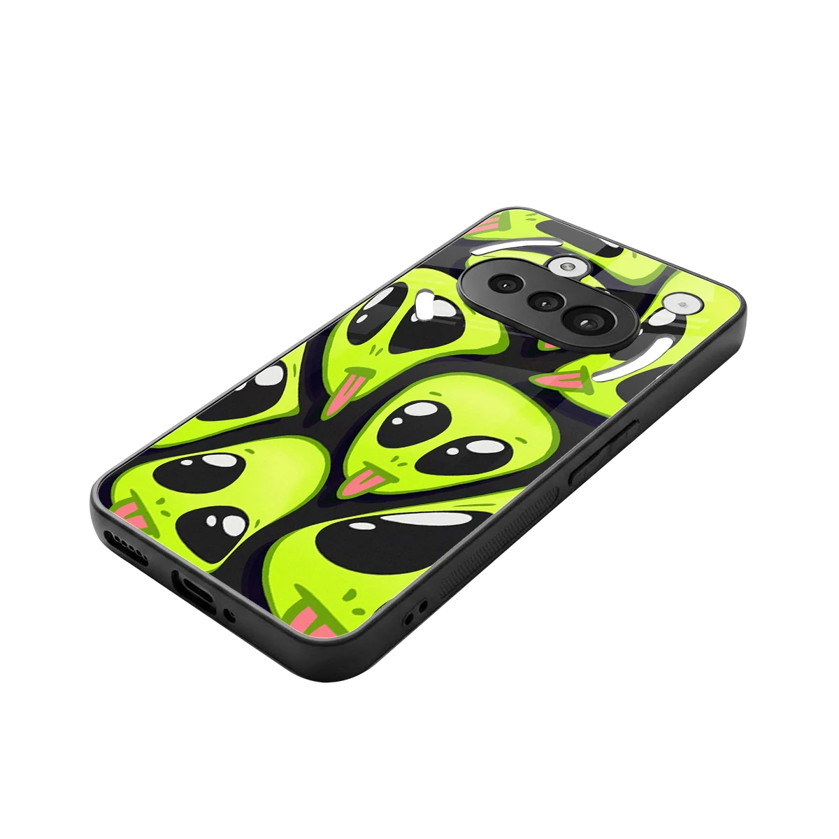 Trippy Aliens stylish phone case for nothing phone 3a | glossy glass and slim fit