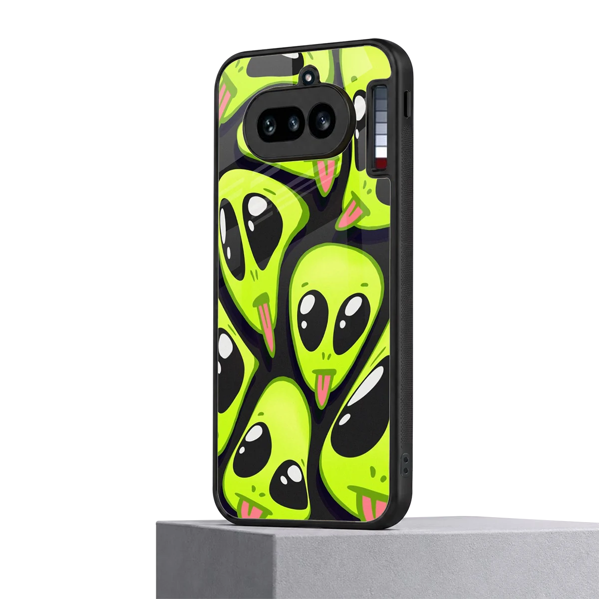 Trippy Aliens nothing phone 4a mobile cover | shockproof glass phone case