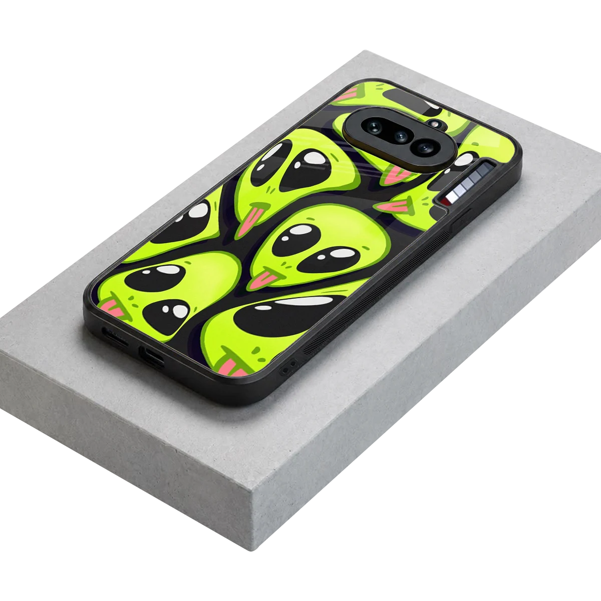 Trippy Aliens stylish phone case for nothing phone 4a | glossy glass and slim fit