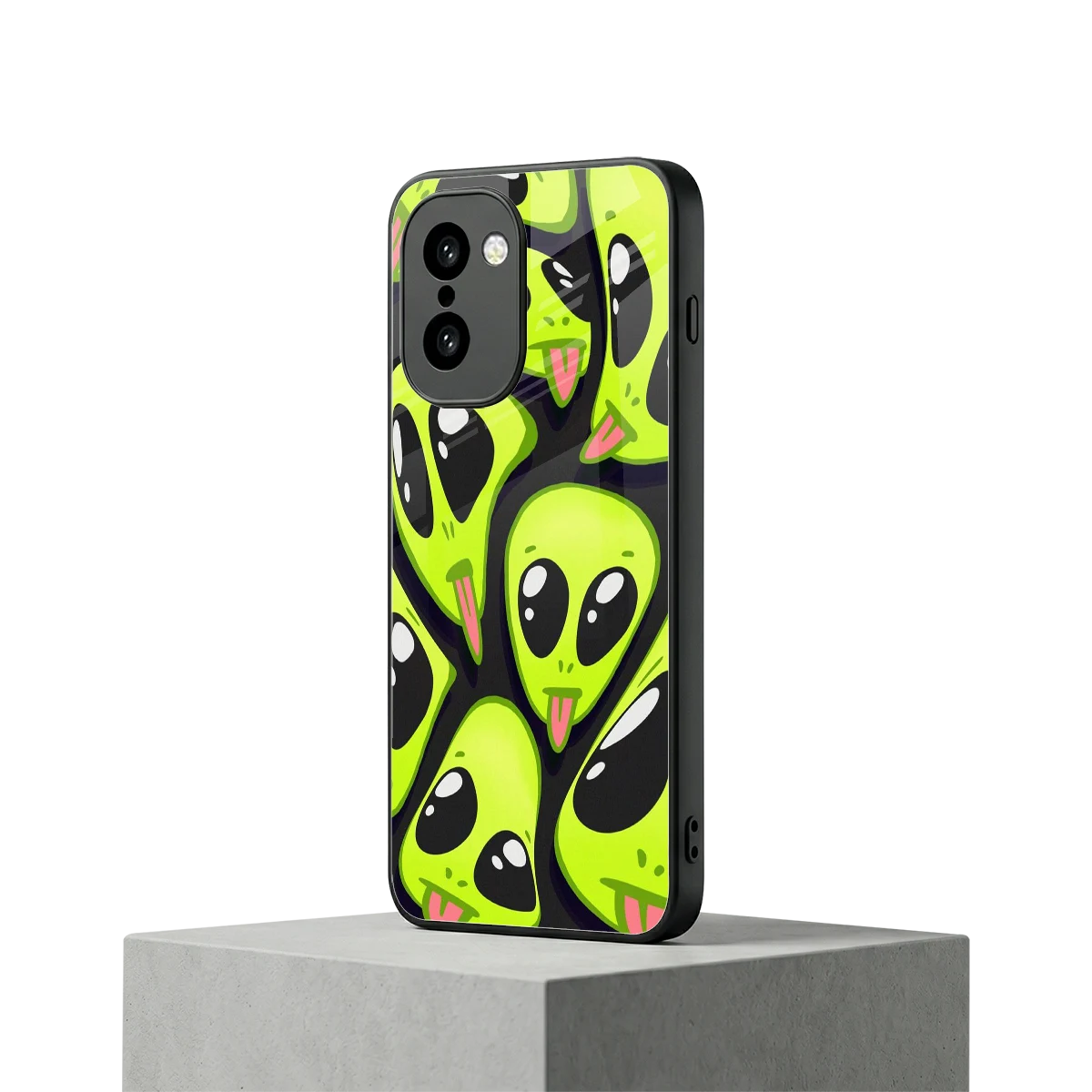 Trippy Aliens oneplus 15r mobile cover | shockproof glass phone case