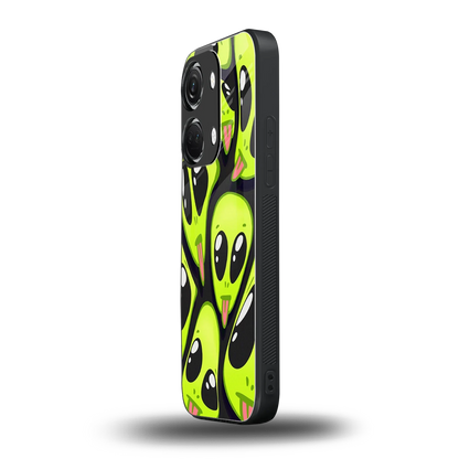 Trippy Aliens oneplus nord 3 mobile cover | shockproof glass phone case