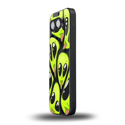 Trippy Aliens oneplus nord 4 mobile cover | shockproof glass phone case