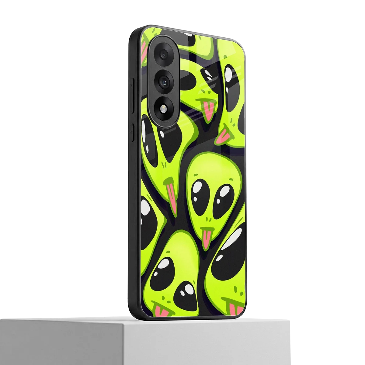 Trippy Aliens oneplus nord 5 mobile cover | shockproof glass phone case