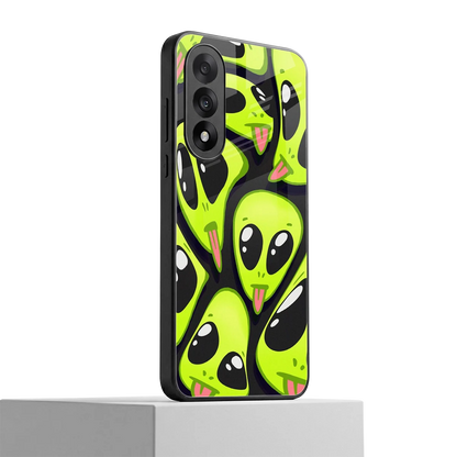 Trippy Aliens oneplus nord 5 mobile cover | shockproof glass phone case
