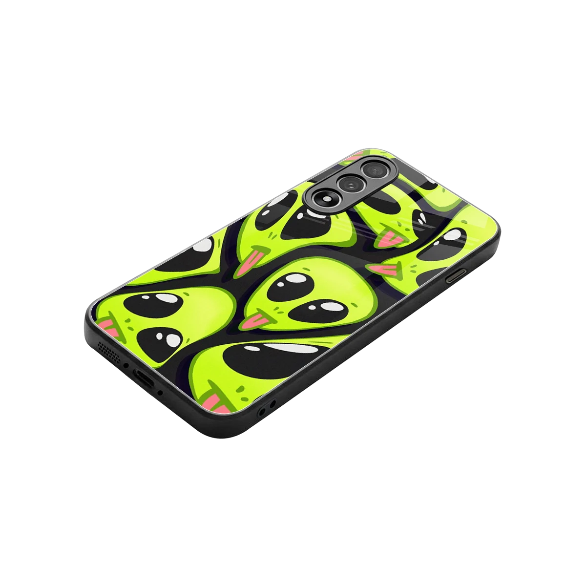 Trippy Aliens stylish phone case for oneplus nord 5 | glossy glass and slim fit