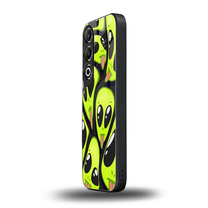Trippy Aliens oneplus nord ce 4 mobile cover | shockproof glass phone case