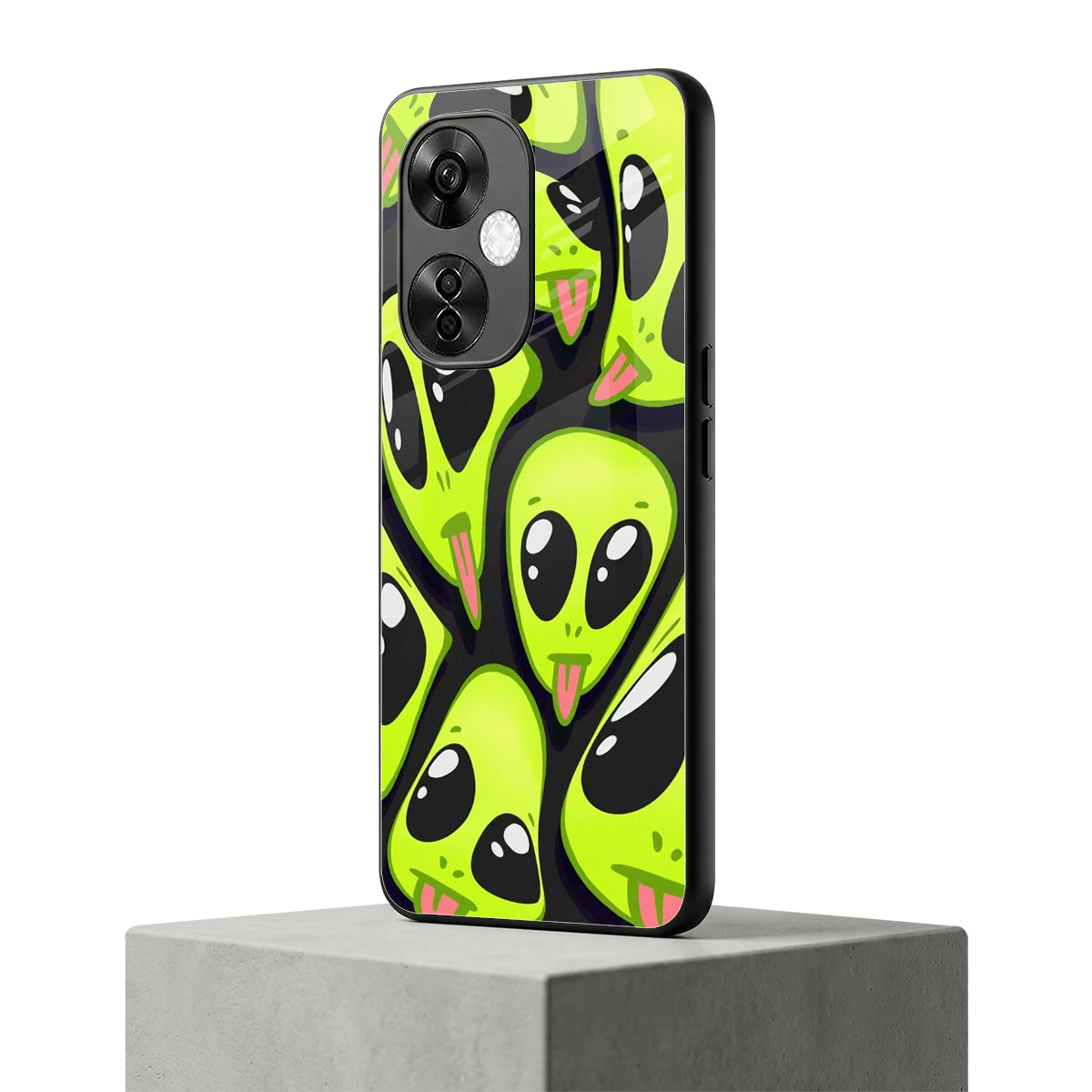 Trippy Aliens oneplus nord ce 3 lite mobile cover | shockproof glass phone case