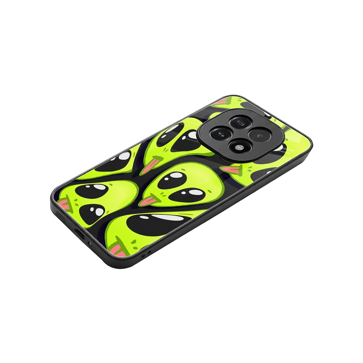 Trippy Aliens stylish phone case for oppo f29 5g | glossy glass and slim fit