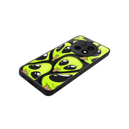 Trippy Aliens stylish phone case for oppo f29 pro 5g | glossy glass and slim fit