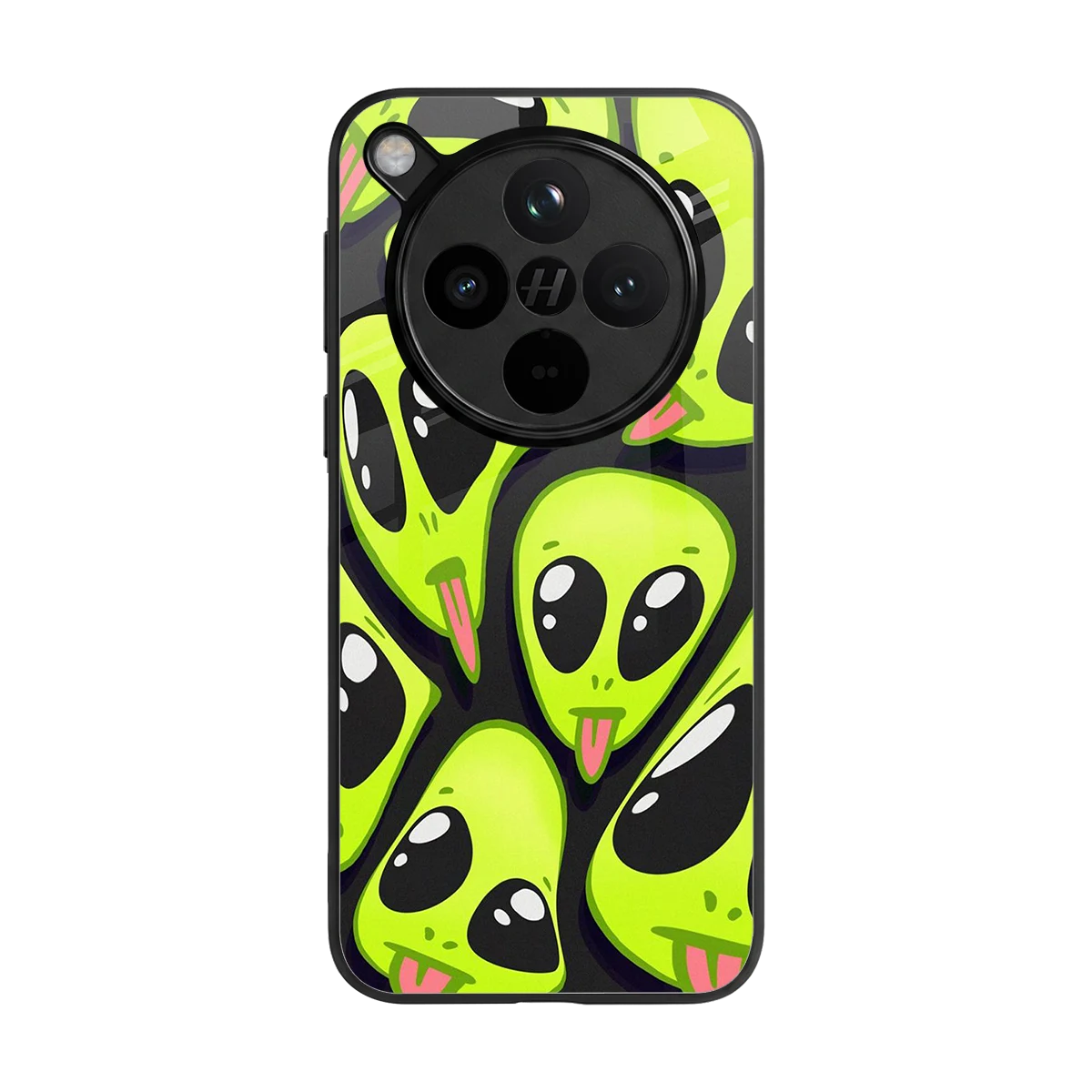 Trippy Aliens back phone cover | glass case for oppo find x8