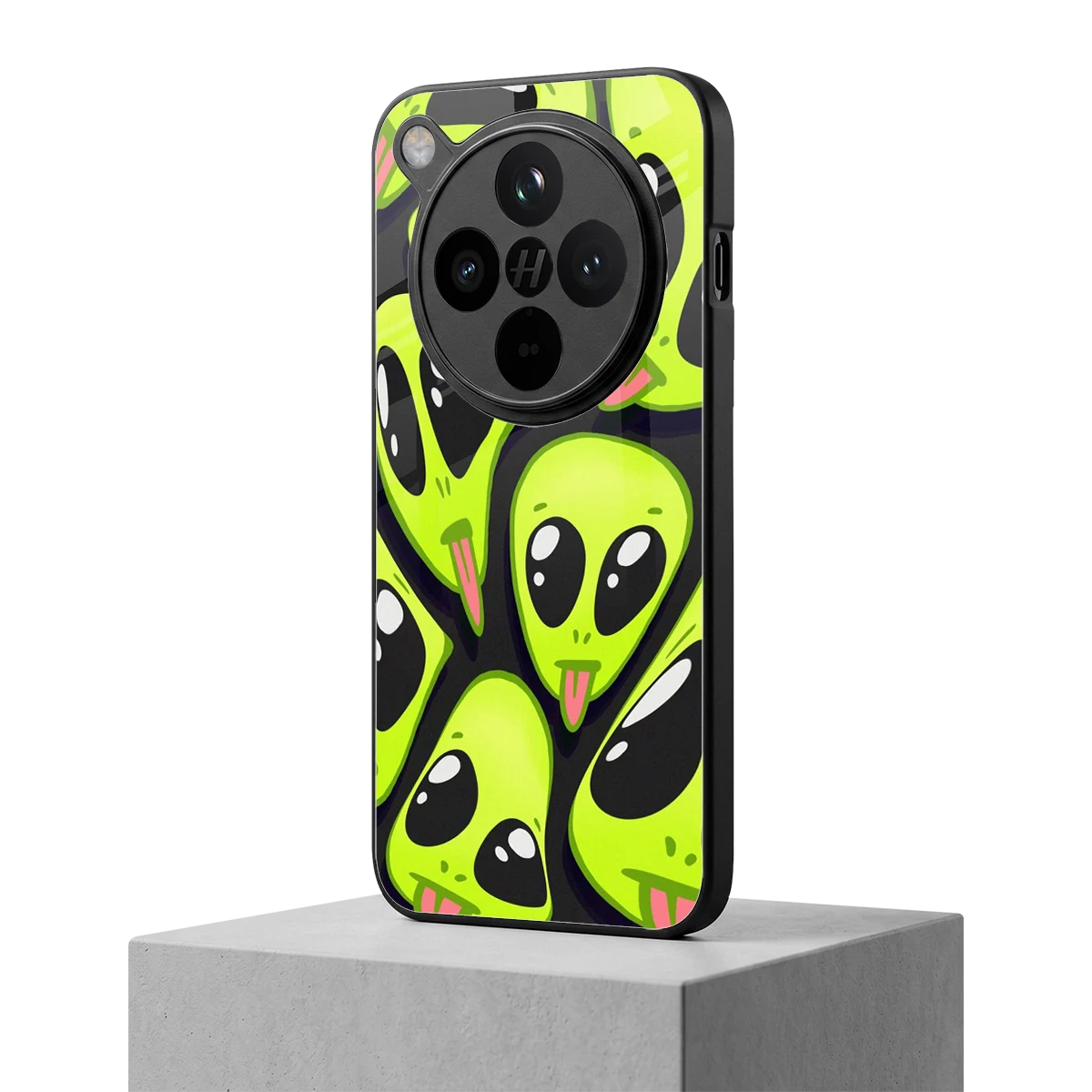 Trippy Aliens oppo find x8 mobile cover | shockproof glass phone case