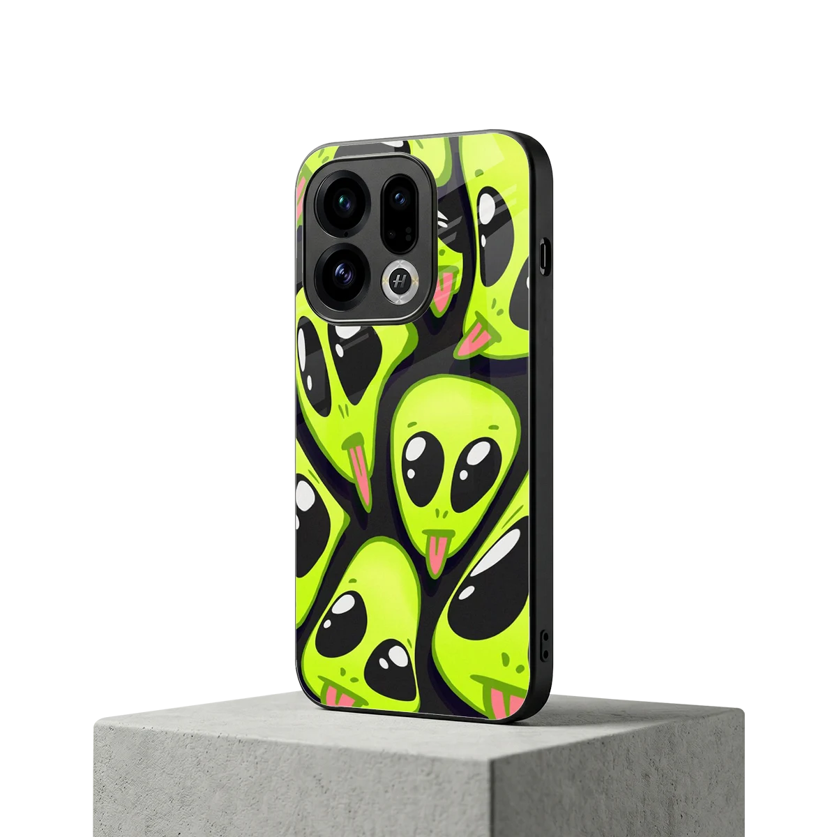 Trippy Aliens oppo find x9 mobile cover | shockproof glass phone case
