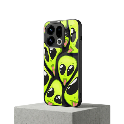 Trippy Aliens oppo find x9 mobile cover | shockproof glass phone case