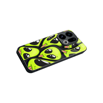Trippy Aliens stylish phone case for oppo find x9 | glossy glass and slim fit