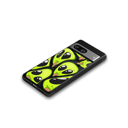 Trippy Aliens google pixel 8 mobile cover | shockproof glass phone case