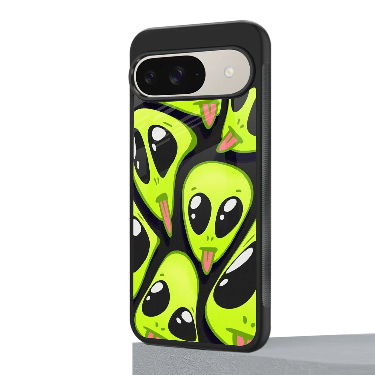 Trippy Aliens google pixel 9 mobile cover | shockproof glass phone case