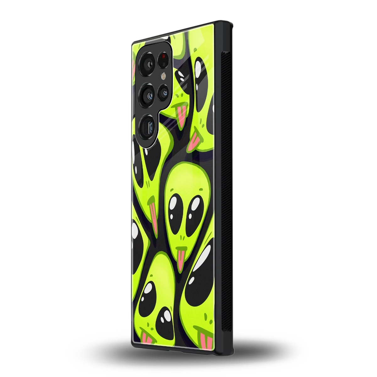 Trippy Aliens samsung galaxy s24 ultra mobile cover | shockproof glass phone case