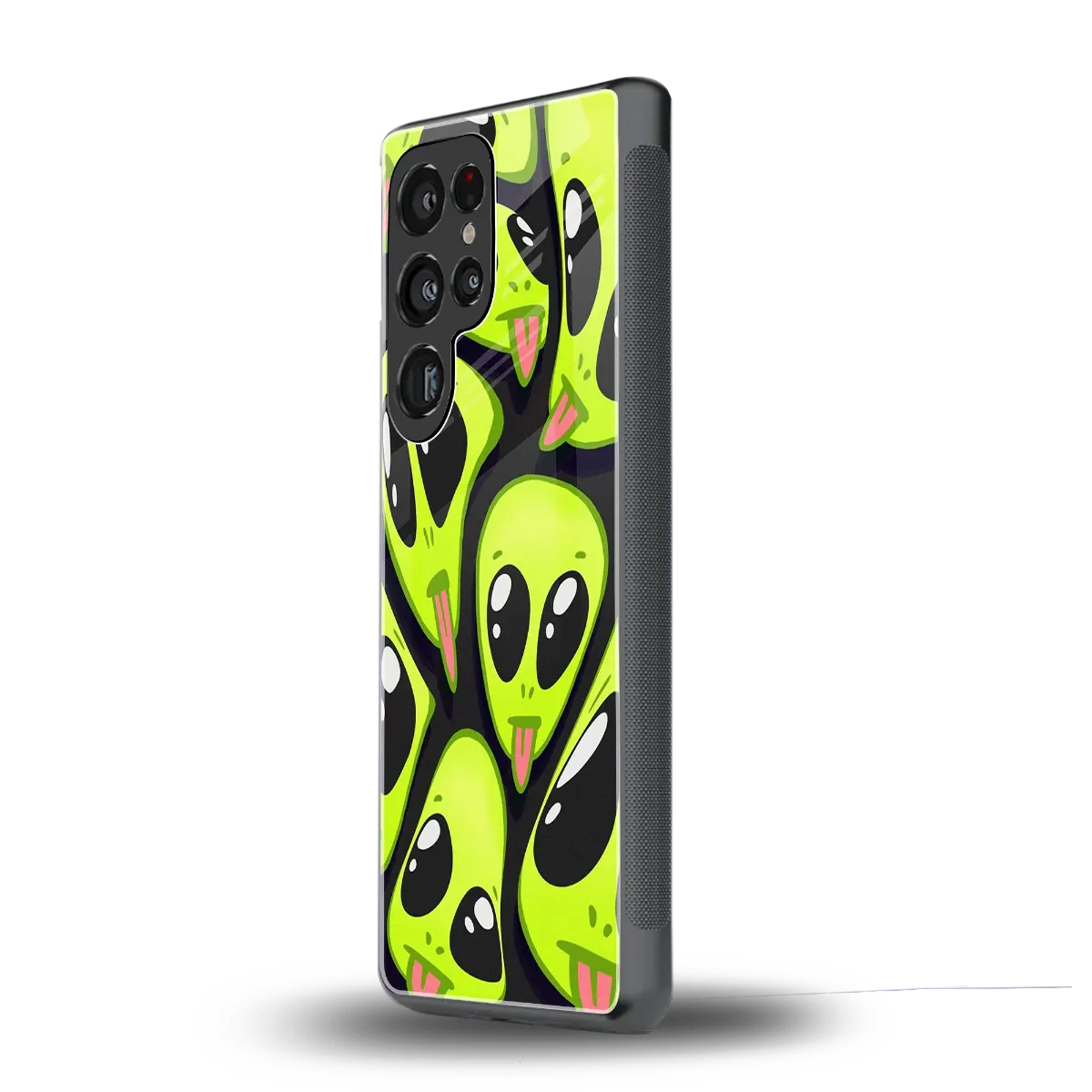 Trippy Aliens samsung galaxy s25 ultra mobile cover | shockproof glass phone case