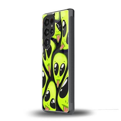 Trippy Aliens samsung galaxy s26 ultra mobile cover | shockproof glass phone case