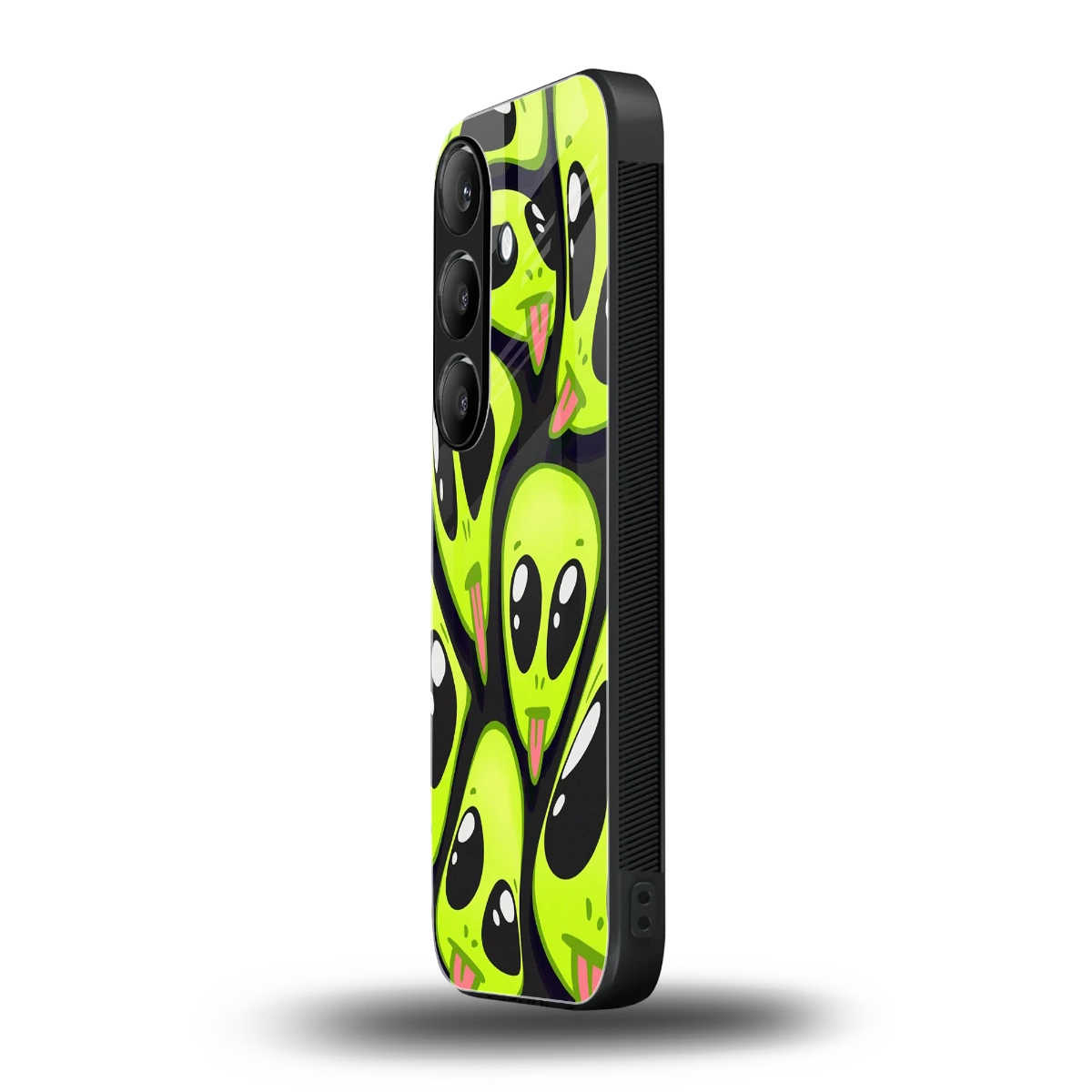 Trippy Aliens samsung galaxy s25 fe mobile cover | shockproof glass phone case