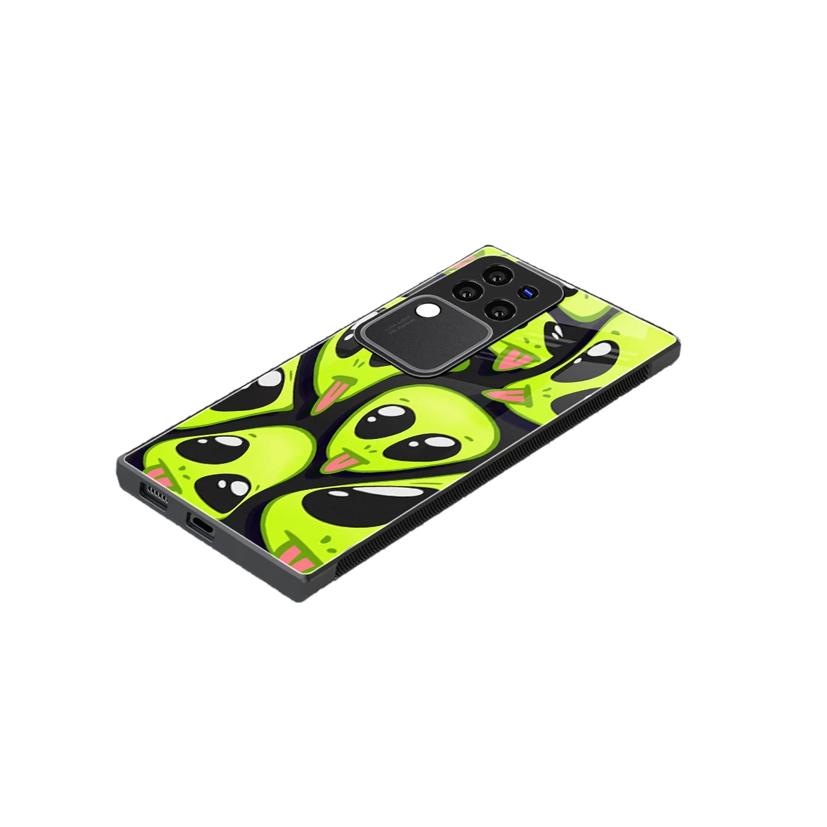 Trippy Aliens stylish phone case forvivo v30 pro | glossy glass and slim fit