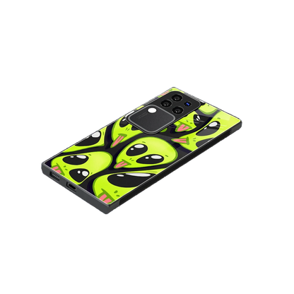 Trippy Aliens stylish phone case forvivo v30 pro | glossy glass and slim fit