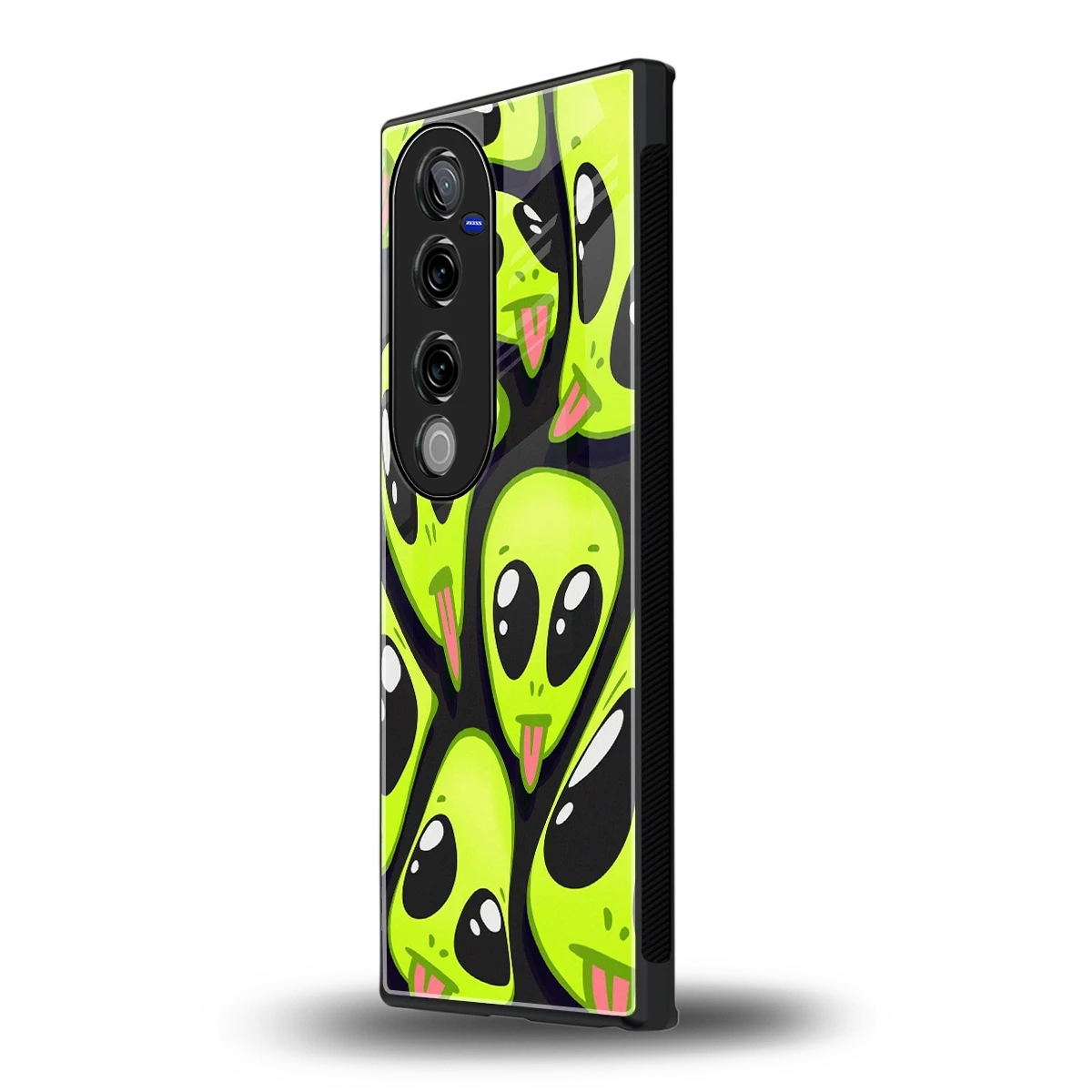 Trippy Aliens vivo v40 pro mobile cover | shockproof glass phone case