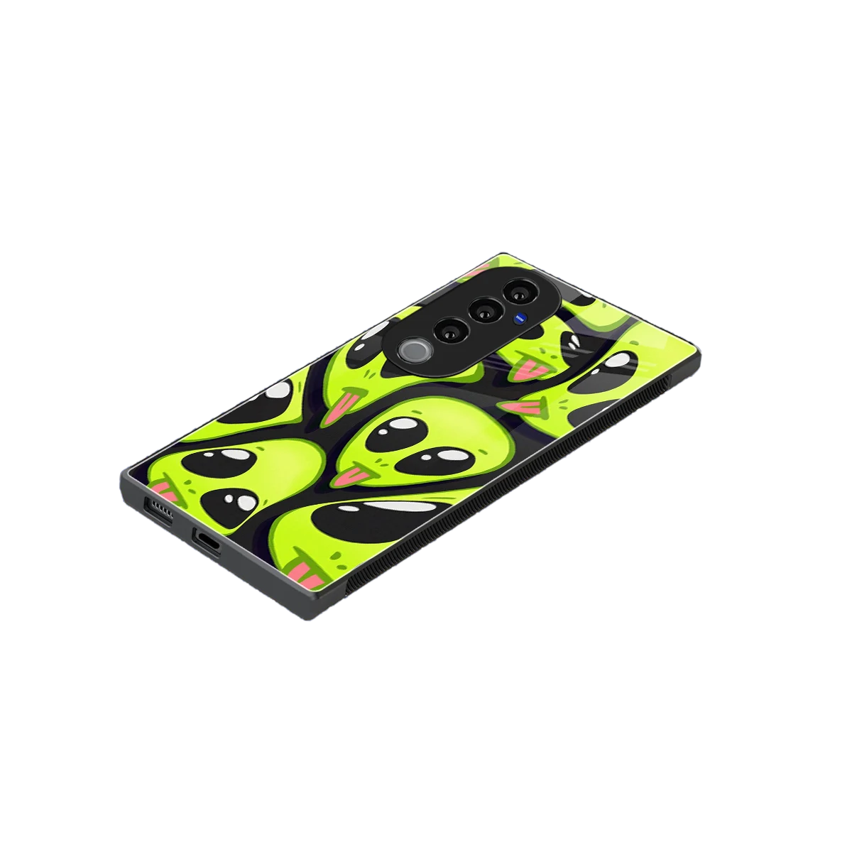 Trippy Aliens stylish phone case for vivo v40 pro | glossy glass and slim fit